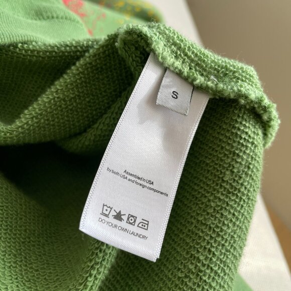 Mother Green Print Crew Neck Sweatshirt - Picture 2 of 8